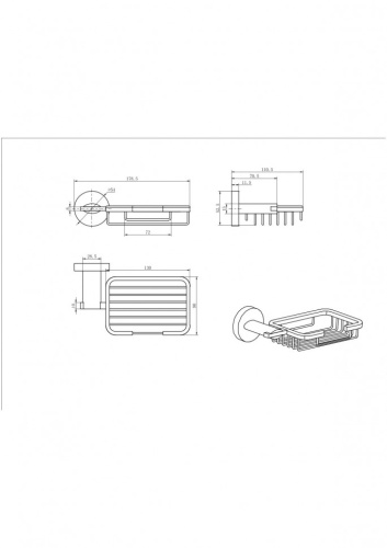 Мыльница CeramaLux Loft 53904