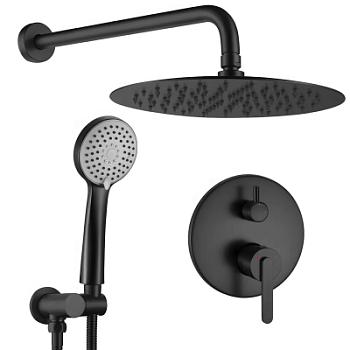 Душевая система Rea Ontario black matt P5501