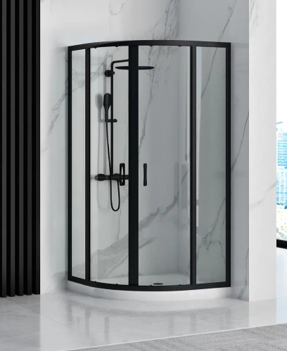 Душевой уголок Rea Look Black 90x90 K7903