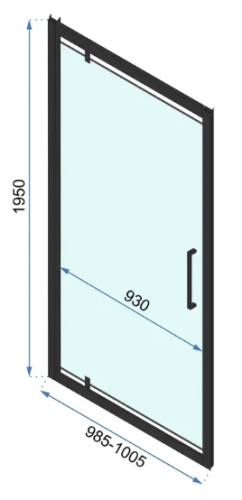 Душевая дверь Rea Rapid Swing gold 100 K5619