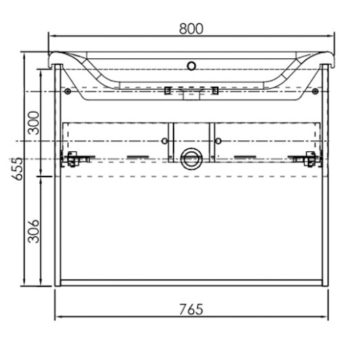 Тумба подвесная Kolpa-san Evelin OUE II 80 Gray antracit 573900
