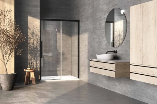 Душевая дверь Kolpa-San Libra N 120-R black transparent 517500