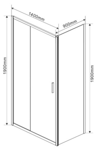 Душевой уголок Vincea Garda VSR-1G9014CLB