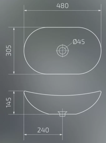 Умывальник Gid N9133