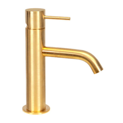 Смеситель для раковины Remer X Style X12BG, золото брашированное