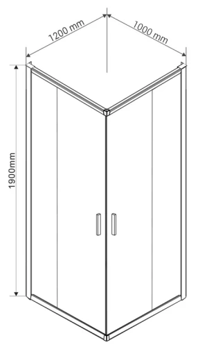 Душевой уголок Vincea Garda VSS-1G1012CLGM