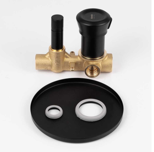 Смеситель для душа Remer Element ET09HNO, черный матовый