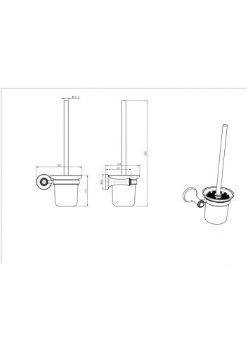 Ёршик CeramaLux Valencia 88513G