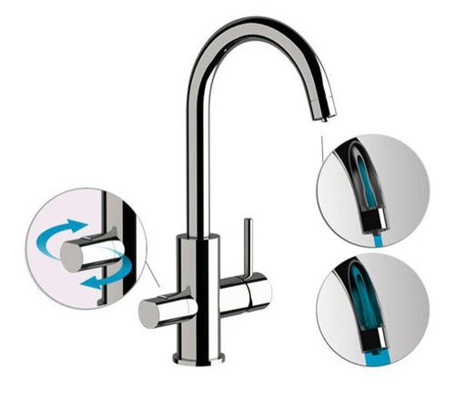 Смеситель для кухни Remer X Style N792DWDO, золото глянцевое