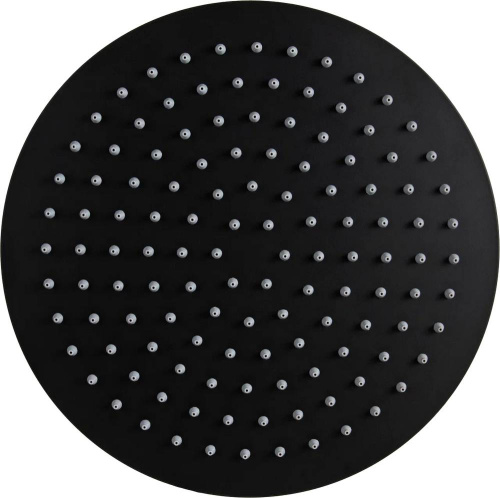 Верхний душ с шарнирным соединением 40 см Remer 357UFM40NOX, черный матовый