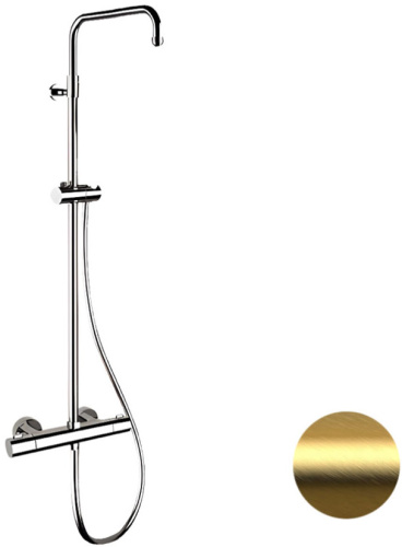 Душевая система Remer Elegance EQ32ASSDBG, золото брашированное