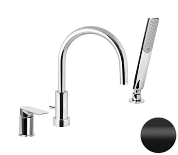 Смеситель для ванны Remer Infinity I07NO, черный матовый