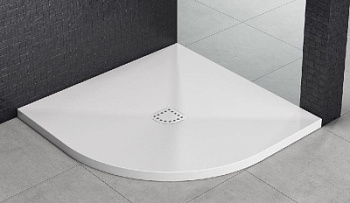 Душевой поддон Kolpa-san Lavolta R 100x100 R550 Kerrock 109 white 561330