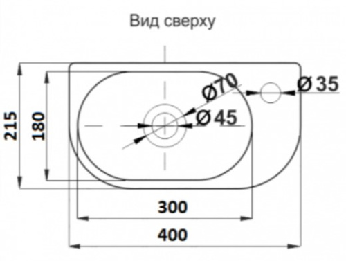 Умывальник CeramaLux 78204L