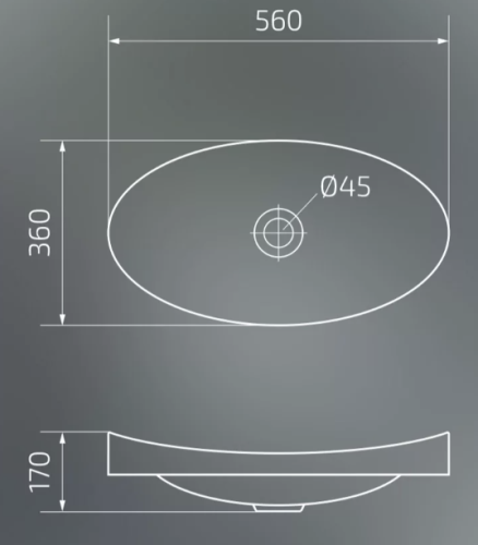 Умывальник Gid Bm7116