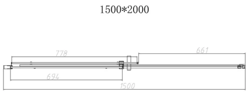 Душевая дверь Vincea Dice VDS-4D150CL