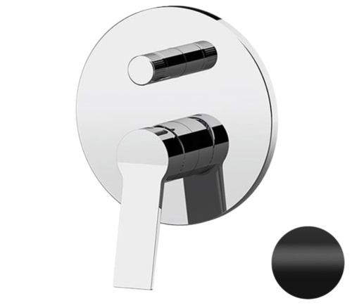 Смеситель для душа Remer Slash SL09HNO, черный матовый