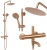 Душевая система Rea Lungo Copper Brush P8807