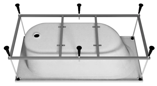 Ванна акриловая Vincea VBT-2B170-FR