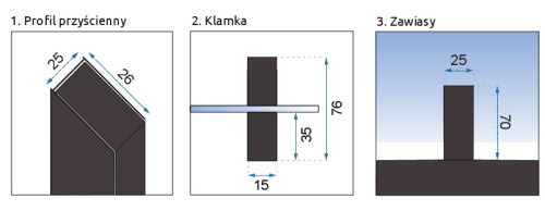 Душевая дверь Rea Rapid Swing black 80 K6408
