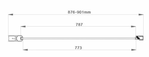 Душевая дверь Vincea Orta VPP-1O900CH-L