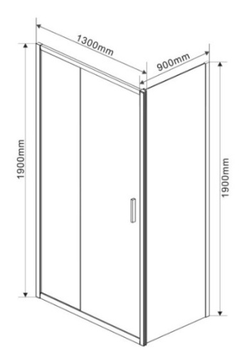 Душевой уголок Vincea Garda VSR-1G9013CLG
