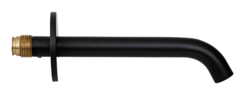 Излив настенный 16 см Remer X Style 91XNO, черный матовый