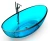Ванна Knief Oval Shape Aquamarin Blue 70001100