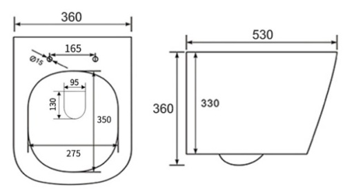 Унитаз подвесной Nemo 882-2YG