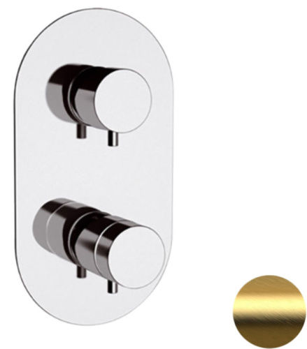 Смеситель для душа Remer Elegance NT92BG, золото брашированное