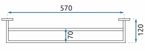 Полотенцедержатель Rea ERLO 02 gold 80005