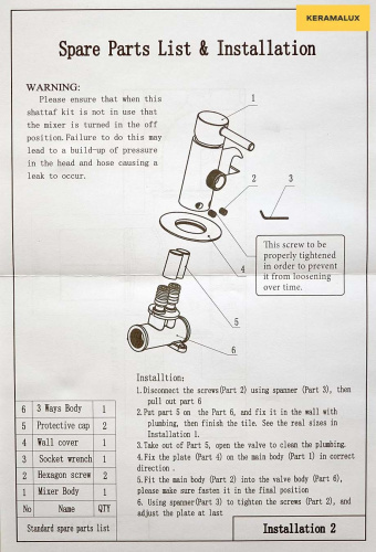 Гигиенический душ CeramaLux KRS/007 золотой матовый