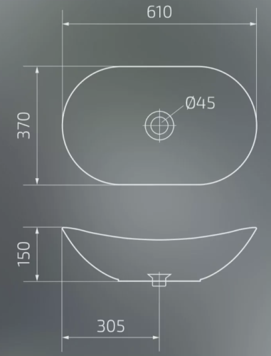 Умывальник Gid Ws9811