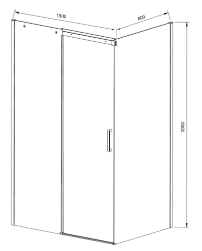 Душевой уголок Vincea Dice VSR-4D8015CLB