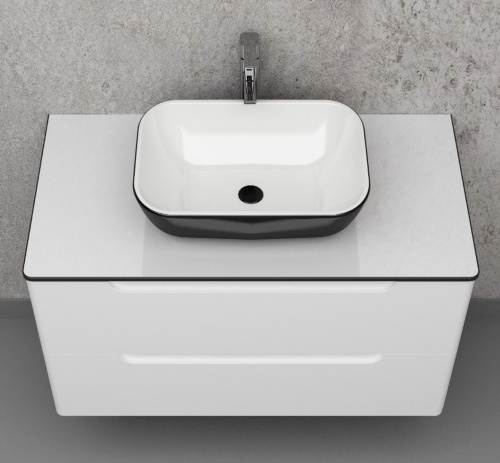 Тумба подвесная Vela Венеция 80П под столешницу белый матовый TU27064