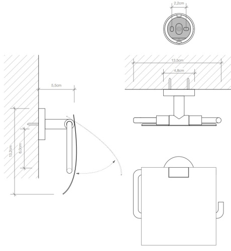 Бумагодержатель Decor Walther Basic TPH4 0530260