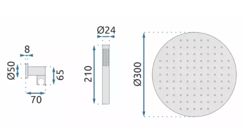 Душевая система Rea Lungo miler brush gold P6716