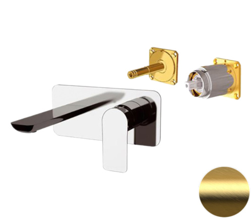 Смеситель для раковины Remer Infinity I15LKBBG, золото брашированное