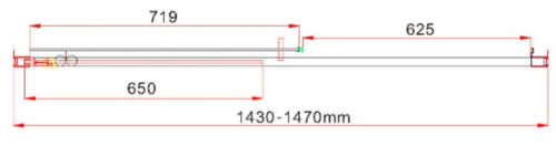 Душевая дверь Vincea Garda VDS-1G145CH