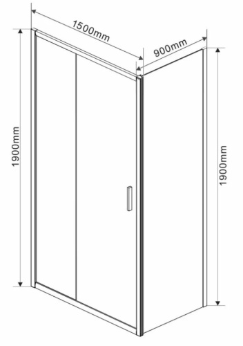 Душевой уголок Vincea Garda VSR-1G9015CL