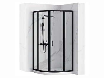 Душевой уголок Rea Look Black 80x80 K7902