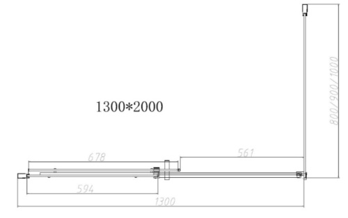 Душевой уголок Vincea Dice VSR-4D9013CLGM