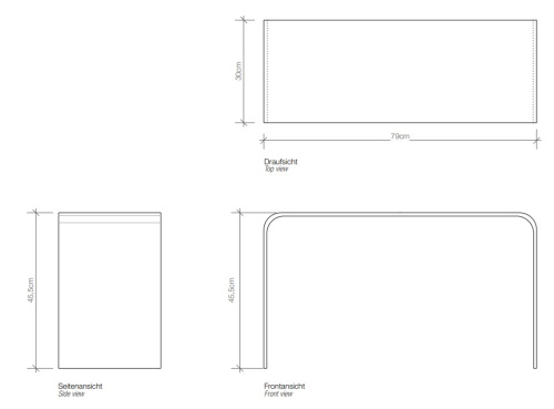 Скамейка для душа Decor Walther DW 80 XL 0508350