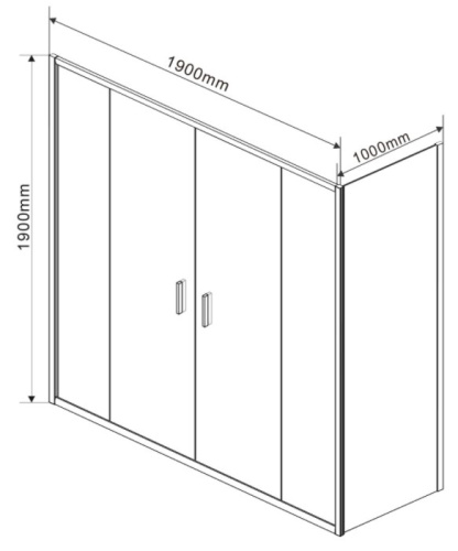Душевой уголок Vincea Garda VSR-1G21019CH