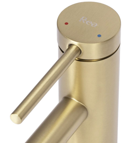 Смеситель для умывальника Rea Foss gold matt B5316