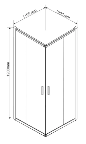 Душевой уголок Vincea Garda VSS-1G1011CGB