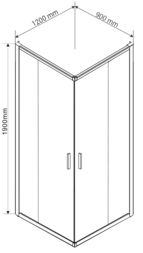 Душевой уголок Vincea Garda VSS-1G9012CH