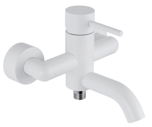 Смеситель для ванны Remer X Style X05BO, белый матовый