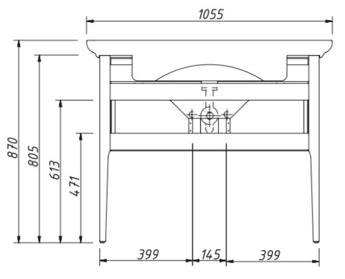 Тумба напольная Caprigo Jersey 105 34314-SF019