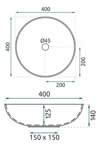 Умывальник Rea Etno U7500